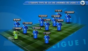 L'équipe-type de la 34e journée de Ligue 1