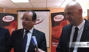 Allocution du président lors de la visite de l'entreprise Jean-Louis Amiotte à Avoudrey