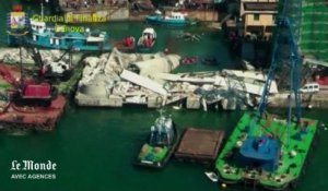 Italie : des images aériennes montrent l'importance des dégâts dans le port de Gênes