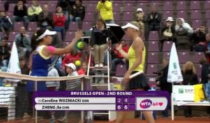 Bruxelles - Wozniacki battue d'entrée