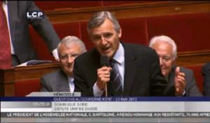 Une "fable polémique" de Dominique Dord (UMP) agite l'Hémicycle