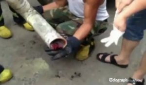 Un bébé coincé dans un tuyau d'évacuation en Chine