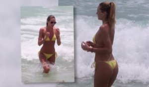 Candice Swanepoel est renversante dans un bikini jaune