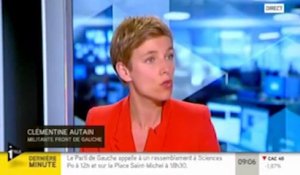 Mort de Clément : Autain met en cause "la banalisation des propos d'extrême droite"