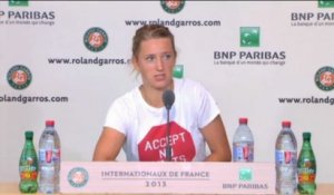 Roland-Garros, quarts - Azarenka : "Tout s'est joué dans le 1er set"
