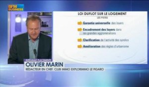 Les contours de la future loi Duflot : Olivier Marin dans Intégrale Placements - 13 juin