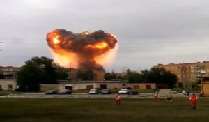 Russie: explosions en série dans un dépôt de munitions