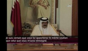 L'émir du Qatar abdique au profit de son fils