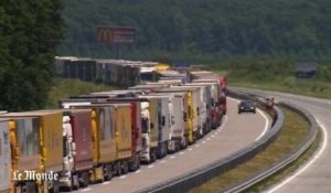 Plus d'un millier de camions bloqués à la frontière serbo-croate