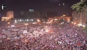 La place Tahrir en liesse