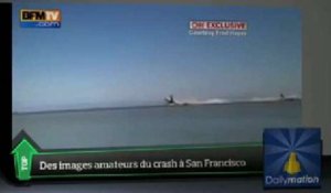 Crash à San Francisco : les images amateurs à la Une du Top Média
