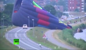 Gros crash d'une montgolfière aux Pays Bas! Images impressionnantes