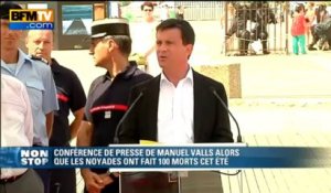 Manuel Valls: "Nous créons chaque année 500 postes de policiers et de gendarmes" - 06/08