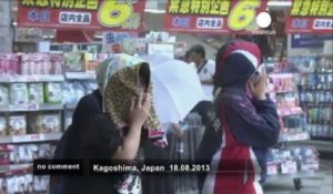 Japon : Kagoshima recouverte de cendres... - no comment