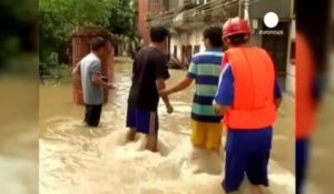 Importantes inondations en Chine