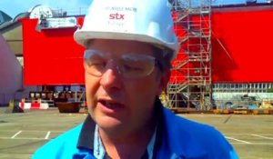 Comment vont être assemblées les pièces portique de STX ?Bertrand du Charlat, responsable du montage du portique