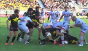 US Carcassonne / LOU Rugby - Les essais lyonnais.