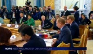 G20, Hollande et Obama isolés