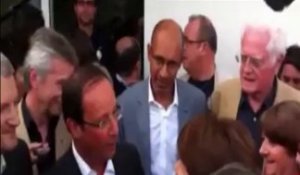 Aubry et Hollande tout sourire devant les militants de la Fédé
