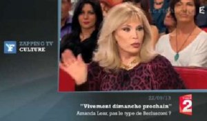 Zapping TV : Amanda Lear raconte son passé avec Berlusconi