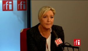 Marine Le Pen, présidente du Front national et du Rassemblement Bleu Marine