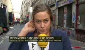 Trois morts dans une explosion à Paris