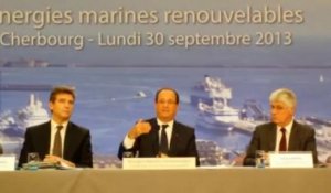 François Hollande et les énergies marines renouvelables