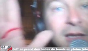 Jeff se prend des balles de tennis en pleine tête - C'Cauet sur NRJ