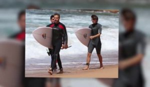 Les vagues sont bonnes pour les membres de One Direction Liam Payne et Louis Tomlinson