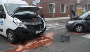 Beauvais : accident spectaculaire dans le centre-ville