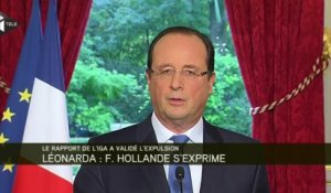 François Hollande : "Leonarda peut revenir si elle le souhaite, mais seule"