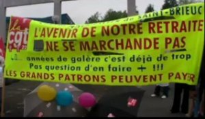 Saint-Brieuc (22). Forte mobilisation pour la défense des retraites