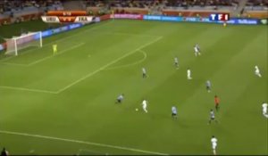 France-Uruguay. Le centre de Ribéry devant le but