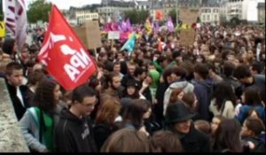 Quimper (29). 11.000 manifestants dont 3.000 lycéens