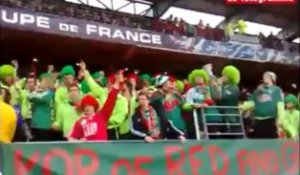 Locminé-PSG. Les supporters bretons chantent chez eux puis au stade