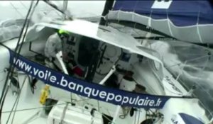 Vendée Globe. Ambiance humide à bord de Banque Populaire