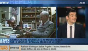 BFMTV Replay: la mort de l'écrivain Gérard de Villiers - 01/11