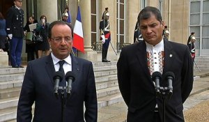 Déclaration commune avec M. Rafaël CORREA, président de la République de l’Equateur