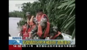 Le typhon Haiyan a touché les côtes chinoises