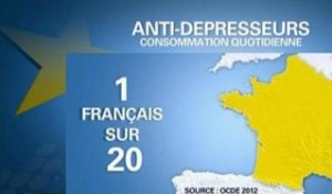 Tour d'Europe: la France n'est pas championne d'Europe en consommation d'antidépresseurs - 13/11