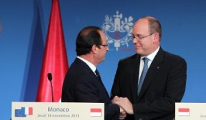 Déclaration conjointe avec le Prince Albert II, Prince Souverain de Monaco