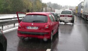 A Saint-Etienne, la neige perturbe les transports