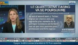 Progression de la consommation aux USA, le maintien du QE par la FED, le Bitcoin: Laetitia Garriott de Cayeux, dans intégrale bourse - 20/11