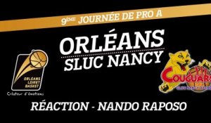 Réaction de Nando Raposo - J09 - Orléans reçoit Nancy