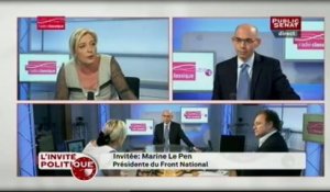 «Cahuzac peut rester ministre, mais pas ministre du Budget», selon Marine Le Pen