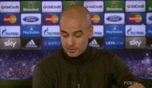 Groupe D - Guardiola : ''Il faut finir le job''