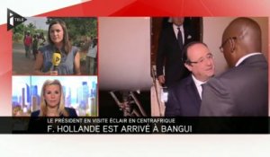 François Hollande à Bangui pour rencontrer les soldats français