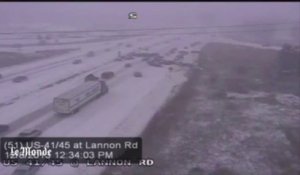 La neige provoque un gigantesque carambolage sur une autoroute du Wisconsin
