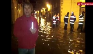 Quimper. Les eaux refluent des quais, inondés pour la première fois