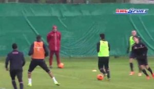 Football / Le premier entraînement de Guillaume Hoarau avec les Girondins de Bordeaux. - 06/01